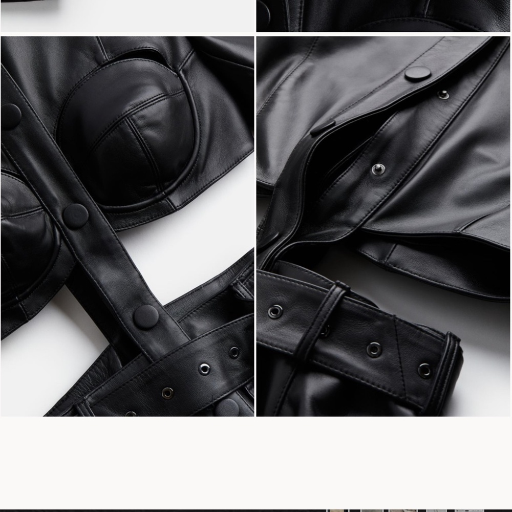 HM x ROKH LEATHER BLAZER - Picture 4 of 4
